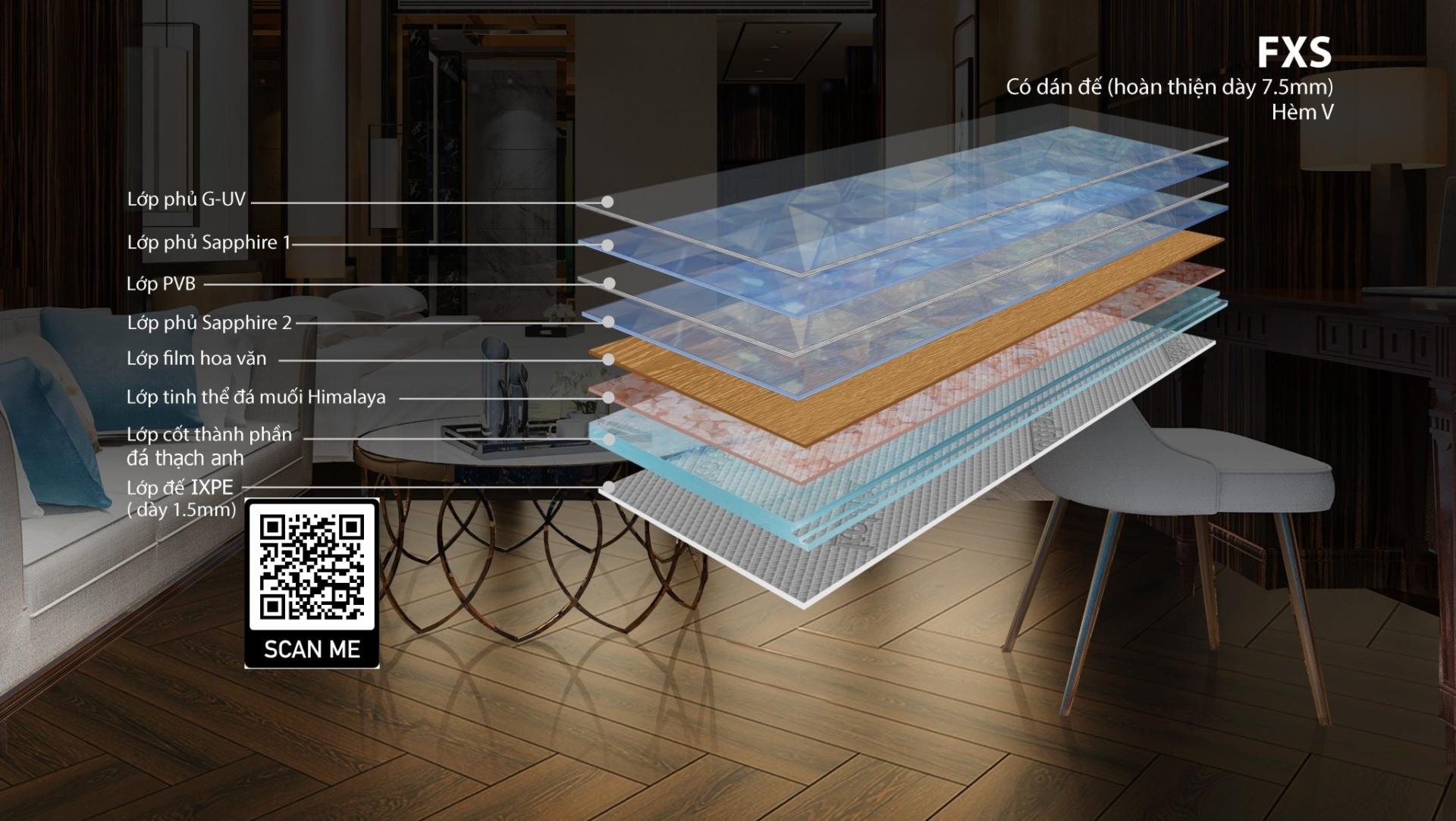 SÀN THẠCH ANH KOBLER FANCY HIMALAYA SALT AND DIAMOND XTREME FXS XƯƠNG CÁ 